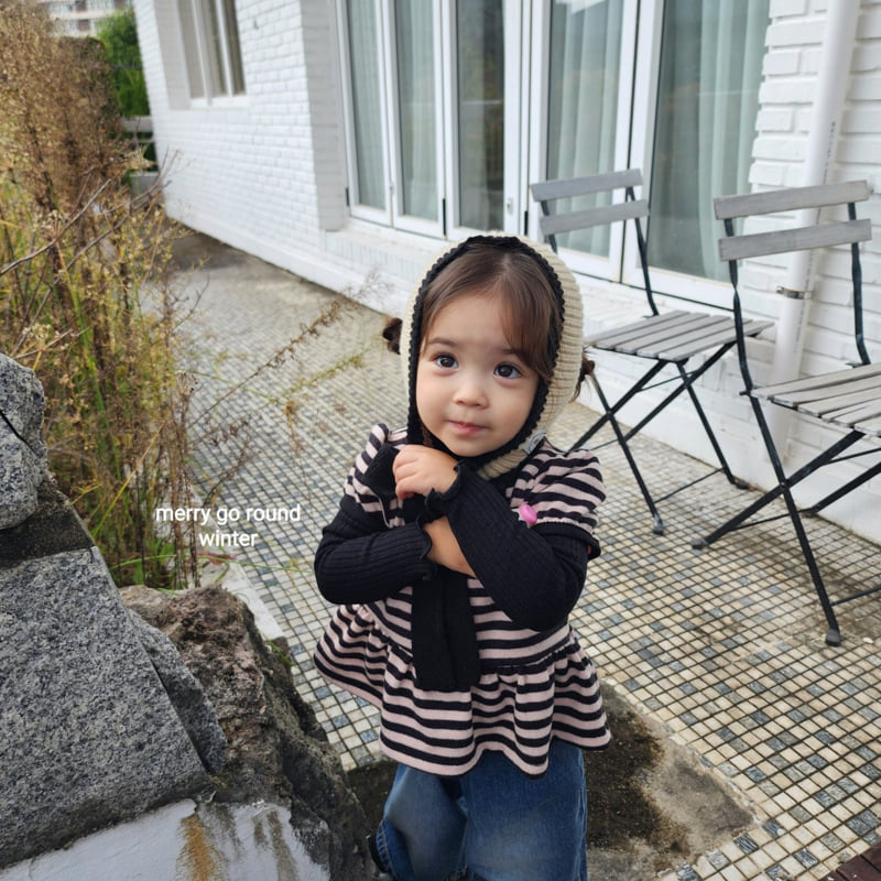 Merry Go Round - Korean Children Fashion - #prettylittlegirls - Striped Sleeveless Vest - 2