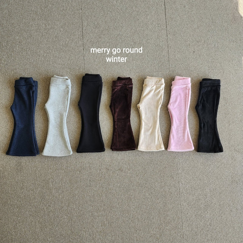 Merry Go Round - Korean Children Fashion - #prettylittlegirls - Winter Bootcut Pants