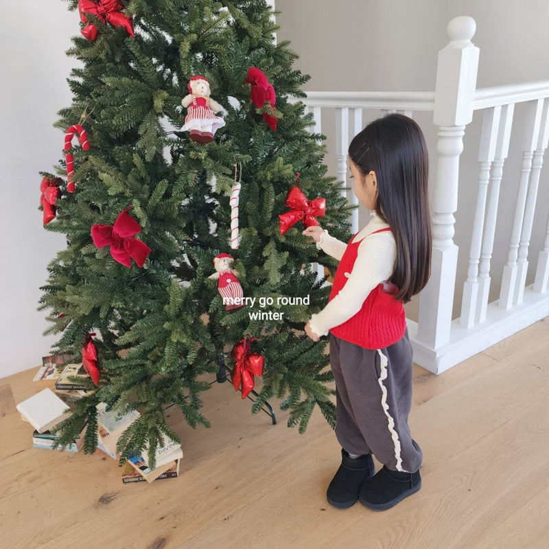 Merry Go Round - Korean Children Fashion - #stylishchildhood - Cable Knit Vest - 7