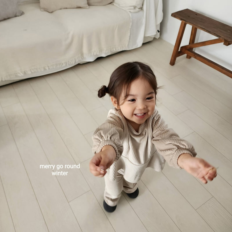 Merry Go Round - Korean Children Fashion - #toddlerclothing - Merry Bootcut Set - 4