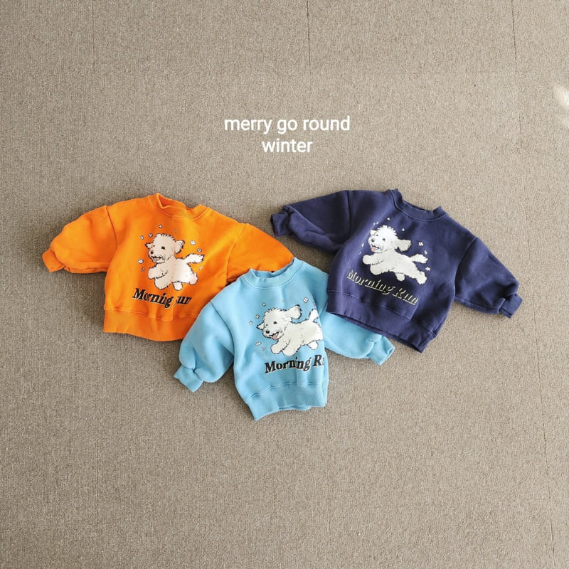 Merry Go Round - Korean Children Fashion - #toddlerclothing - Running Sweatshirt
