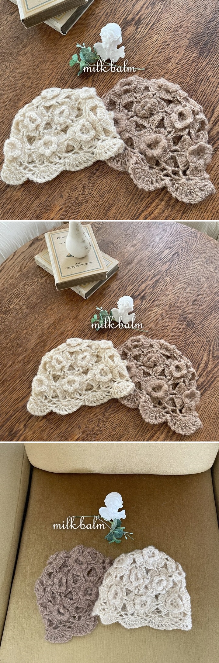 Milk Balm - Korean Baby Fashion - #babyboutique - Hand-knitted Beanie