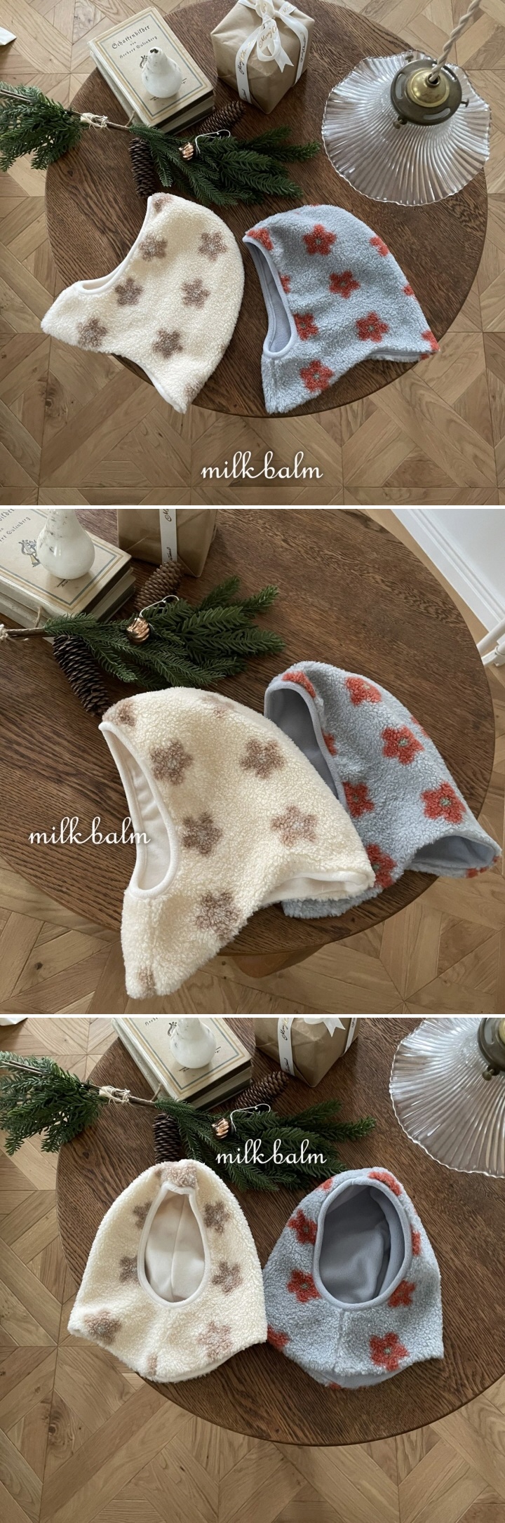Milk Balm - Korean Baby Fashion - #babyfashion - Flower Balaclava
