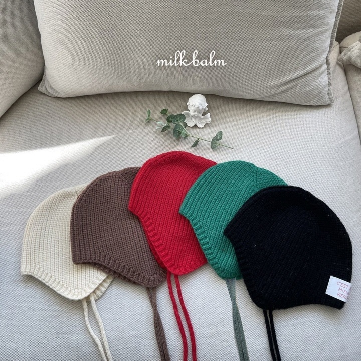 Milk Balm - Korean Baby Fashion - #babyfever - Milk Earflap Hat