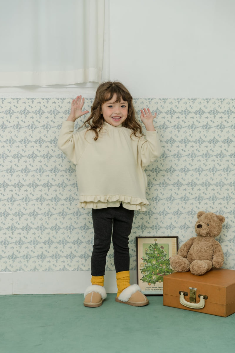 Milk Powder - Korean Children Fashion - #designkidswear - Teddy Leggings - 5
