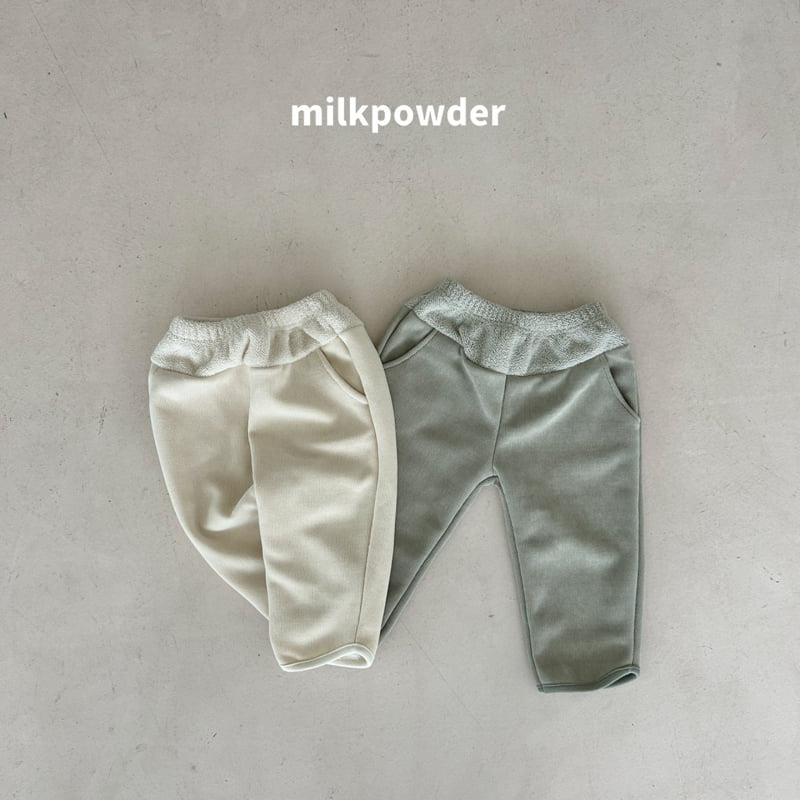 Milk Powder - Korean Children Fashion - #toddlerclothing - Soy Milk Pants - 12