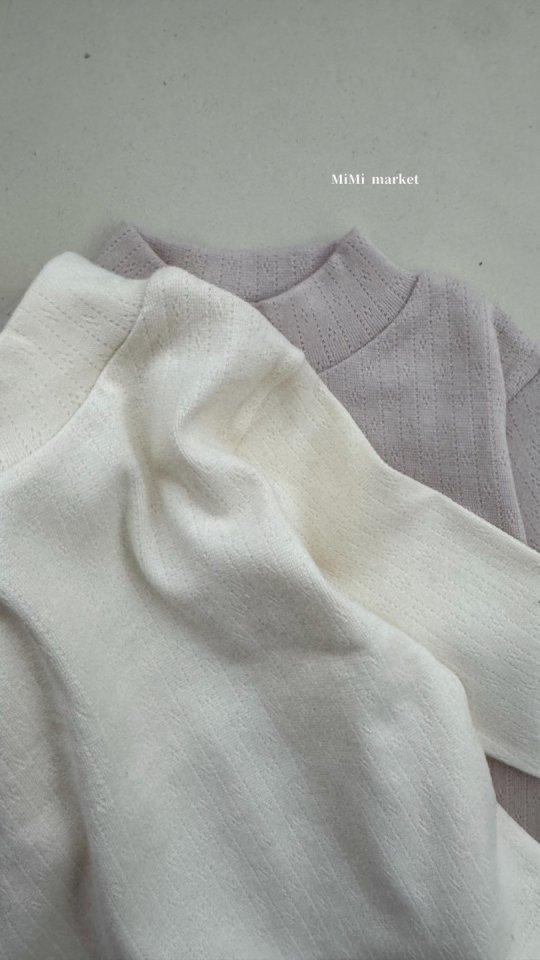 Mimi Market - Korean Baby Fashion - #babyclothing - Eyelet Turtleneck Tee - 2