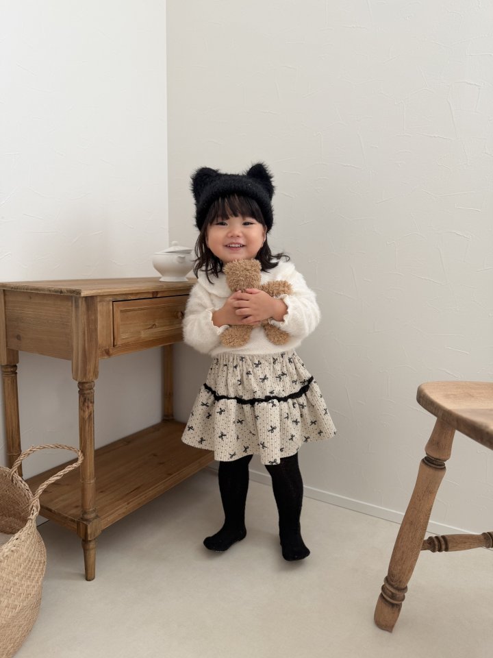 Mimi Market - Korean Baby Fashion - #babyfever - Ribbon Skirt - 2