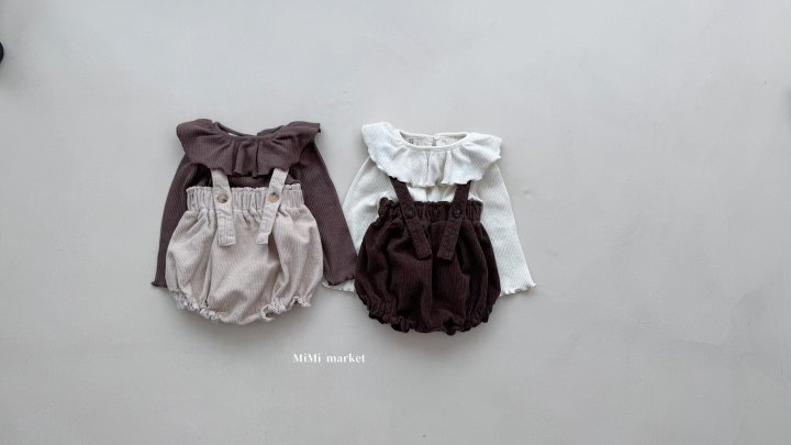 Mimi Market - Korean Baby Fashion - #babyfever - Corduroy Frill Balloon Skirt