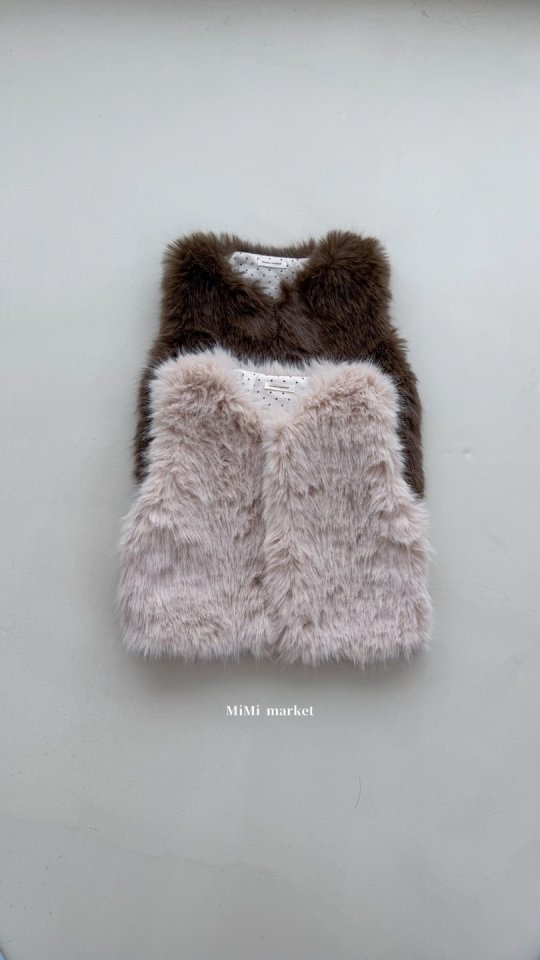 Mimi Market - Korean Baby Fashion - #babylifestyle - Fur Vest