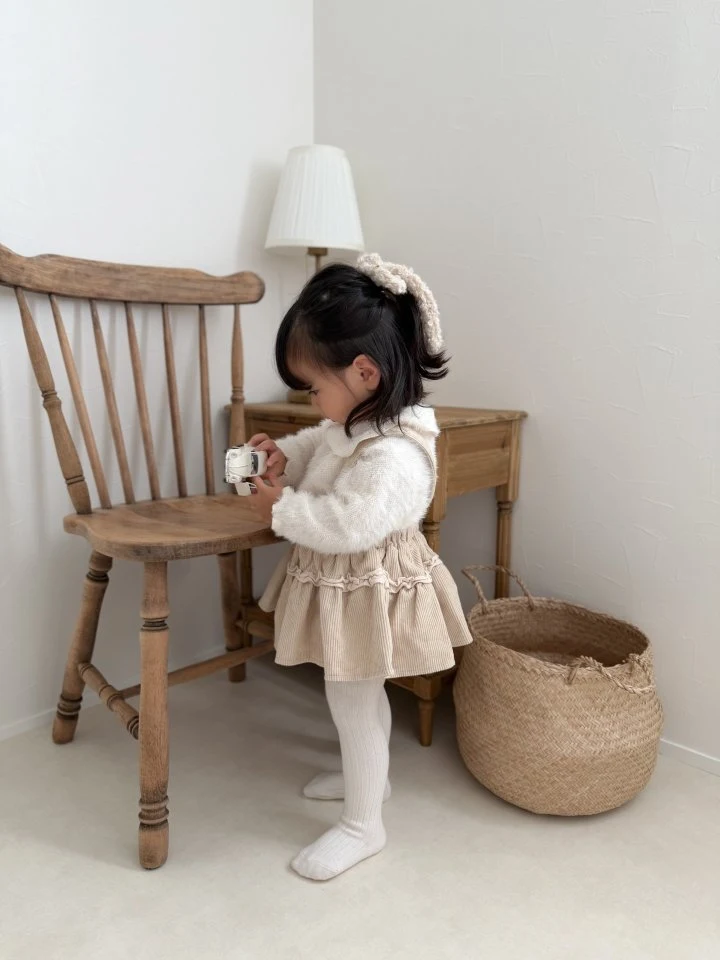 Mimi Market - Korean Baby Fashion - #babyoninstagram - Angora Collar Tee - 12