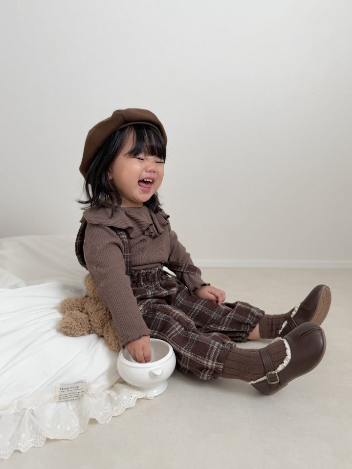 Mimi Market - Korean Baby Fashion - #babyoninstagram - Cream Collar Tee - 4