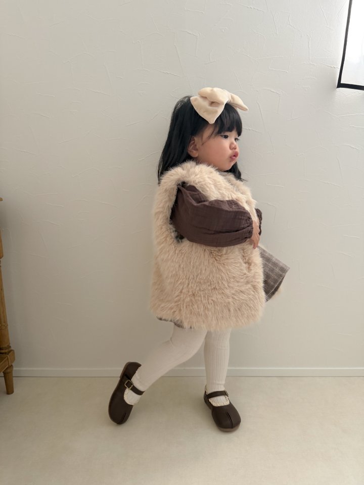 Mimi Market - Korean Baby Fashion - #babyootd - Fur Vest - 4