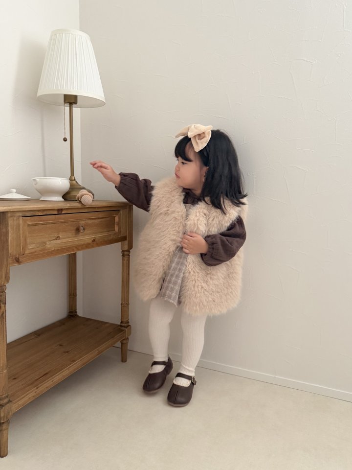 Mimi Market - Korean Baby Fashion - #babyoutfit - Fur Vest - 5