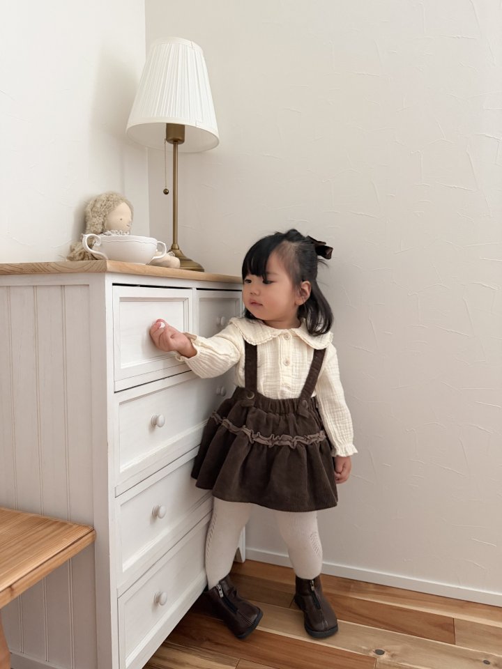 Mimi Market - Korean Baby Fashion - #babyoutfit - Corduroy Frill Skirt - 3