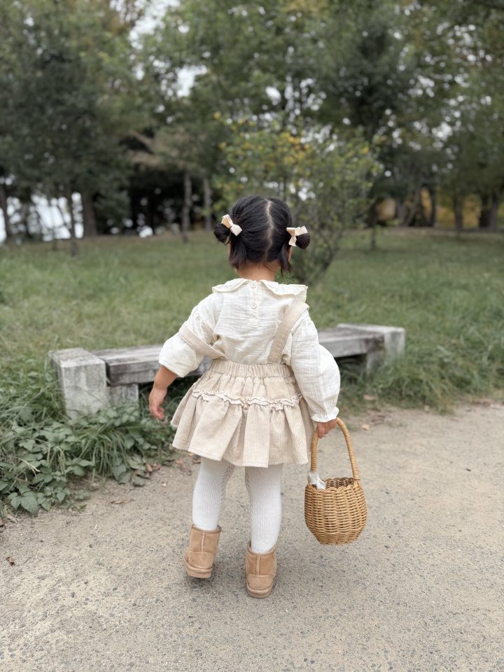 Mimi Market - Korean Baby Fashion - #babyoutfit - Corduroy Frill Skirt - 4