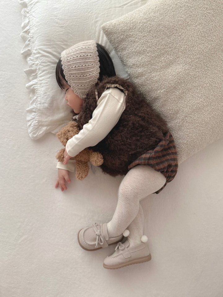 Mimi Market - Korean Baby Fashion - #babyoutfit - Button Bichon Vest - 12