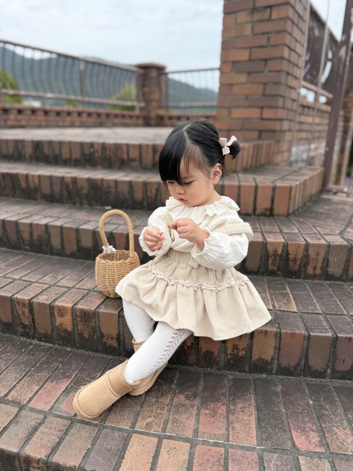 Mimi Market - Korean Baby Fashion - #babyoutfit - Nougat Blouse - 2