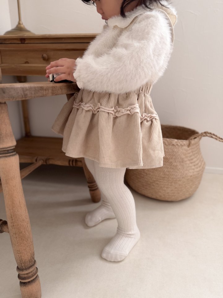 Mimi Market - Korean Baby Fashion - #babywear - Corduroy Frill Skirt - 5