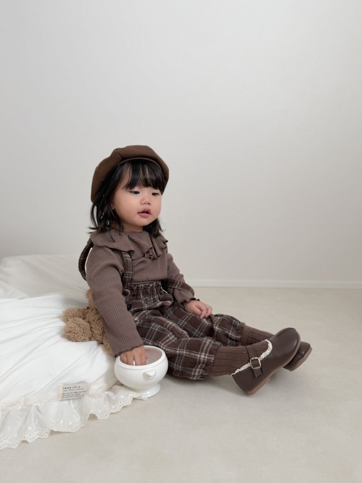 Mimi Market - Korean Baby Fashion - #babywear - Cream Collar Tee - 7