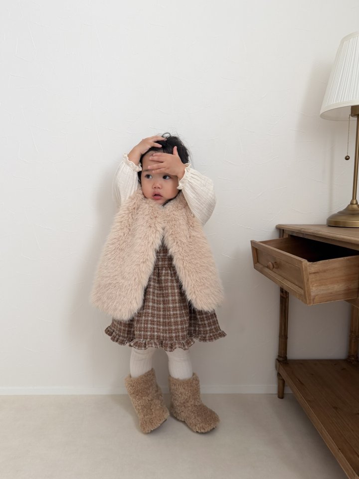 Mimi Market - Korean Baby Fashion - #onlinebabyshop - Fur Vest - 8