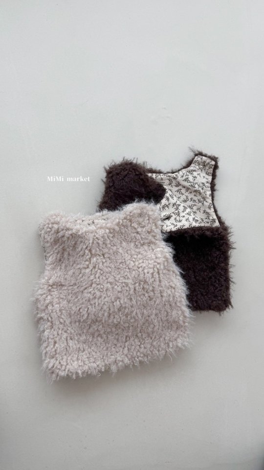 Mimi Market - Korean Baby Fashion - #onlinebabyshop - Button Bichon Vest