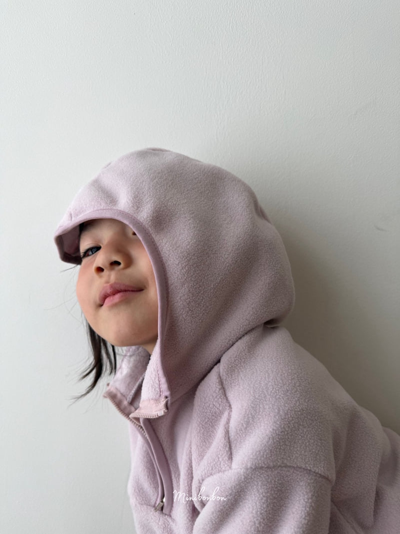 Mini Bongbong - Korean Children Fashion - #kidsstore - Half Zip Hoodie - 6