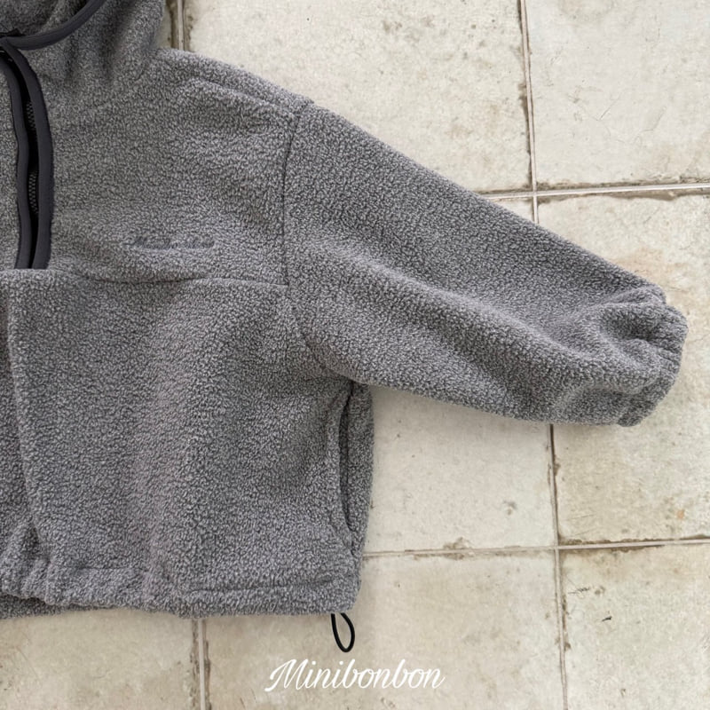 Mini Bongbong - Korean Women Fashion - #womensfashion - Half Zip Hoodie (Adult) - 3