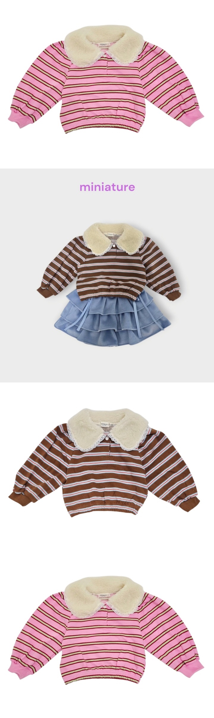 Miniature - Korean Children Fashion - #minifashionista - Pangpang Collar Tee