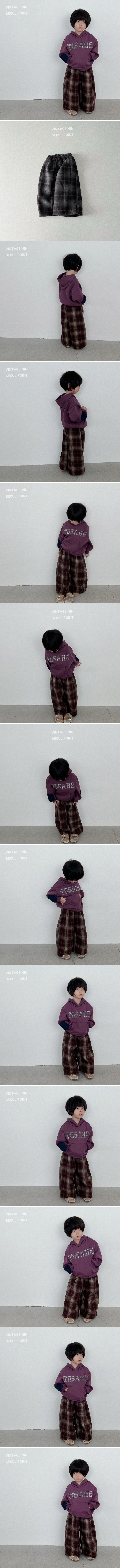 Minipoint - Korean Children Fashion - #childrensboutique - Warm Bonding Check Pants - 2