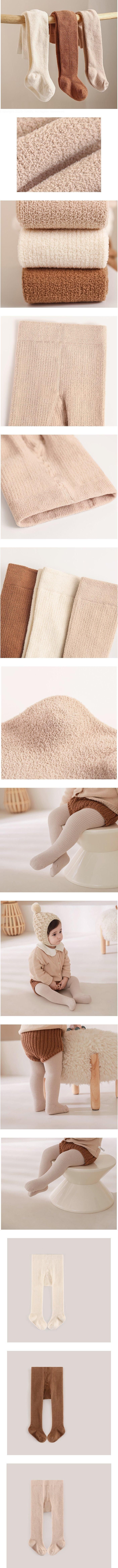 Miso - Korean Baby Fashion - #babyclothing - Ribbed Fuzzy Tights