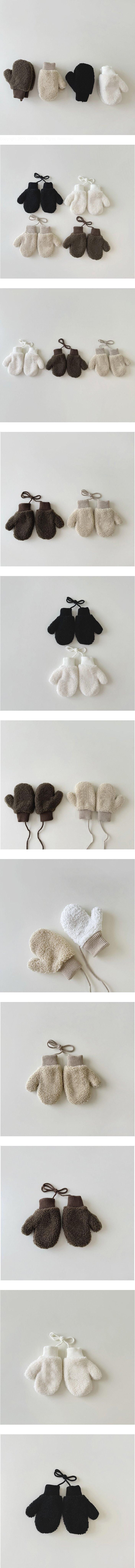 Miso - Korean Baby Fashion - #babygirlfashion - Net Fleece Bucket Gloves