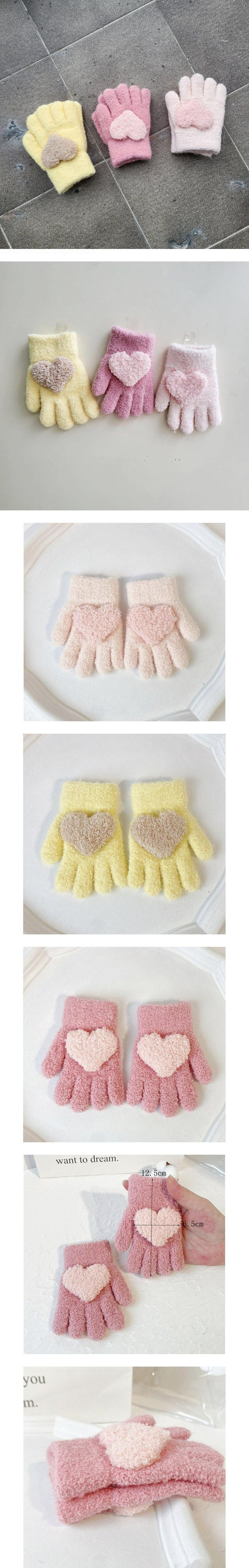 Miso - Korean Baby Fashion - #babylifestyle - Heart Finger Gloves