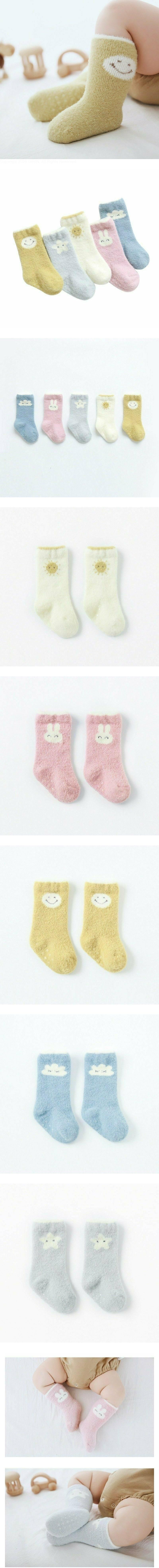Miso - Korean Baby Fashion - #babyoutfit - Pastel Fuzzy Socks