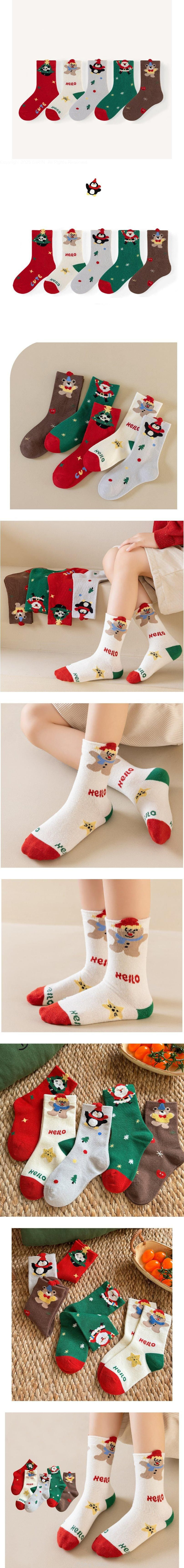 Miso - Korean Children Fashion - #magicofchildhood - Eotto Christmas Socks Set