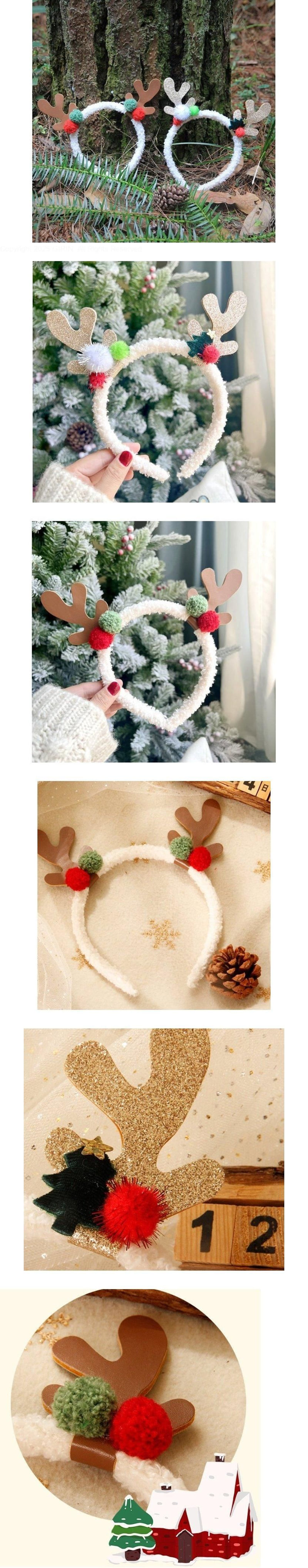 Miso - Korean Children Fashion - #prettylittlegirls - Pom Pom Rudolph Headband