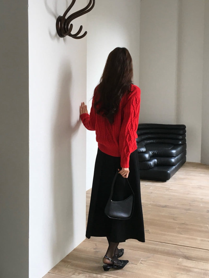 Moani - Korean Women Fashion - #momslook - Wool Fisherman Pullover Knit - 9