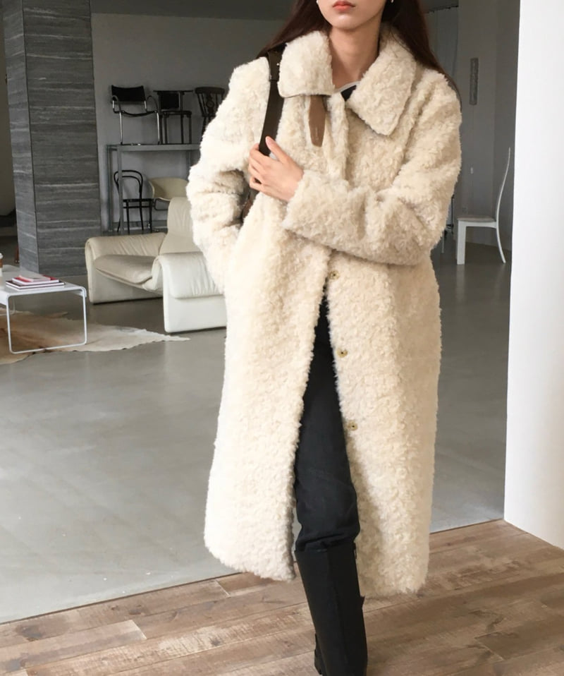 Moani - Korean Women Fashion - #momslook - Shearling Fleece Coat - 6