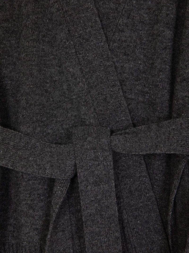 Moani - Korean Women Fashion - #momslook - Wool Cashmere Slit Robe Cardigan - 5