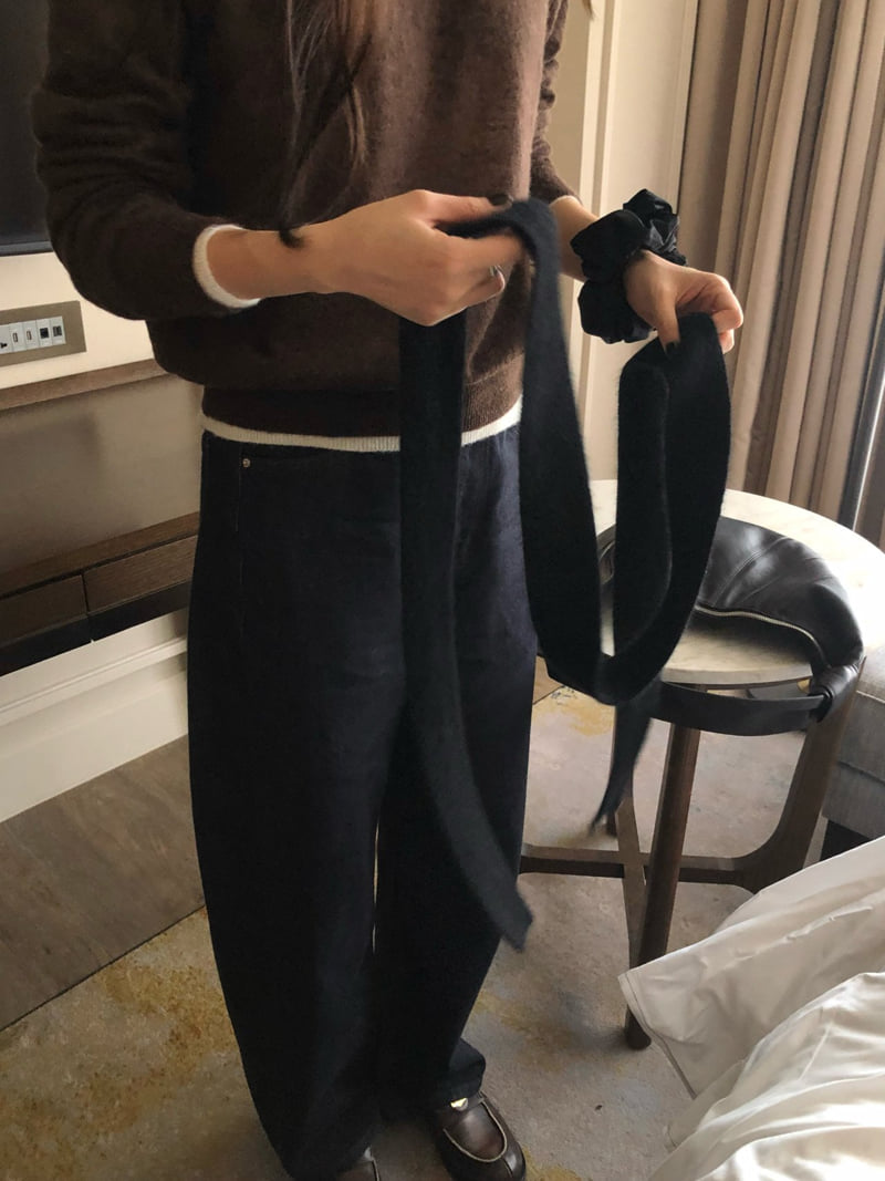 Moani - Korean Women Fashion - #momslook - Raccoon Slim Muffler - 10