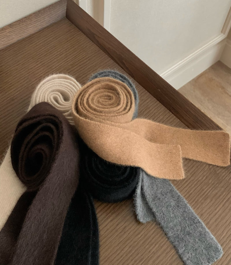 Moani - Korean Women Fashion - #momslook - Raccoon Slim Muffler - 2