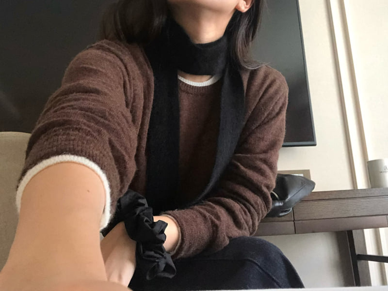 Moani - Korean Women Fashion - #momslook - Raccoon Slim Muffler - 8