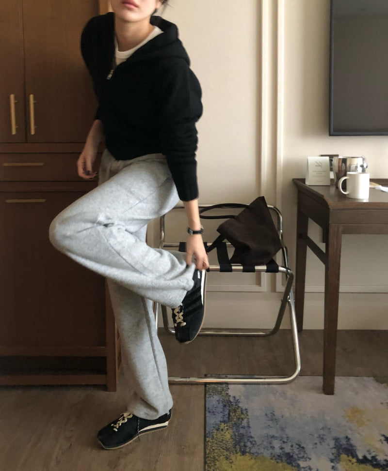 Moani - Korean Women Fashion - #momslook - Cozy Band Sweatpants - 11