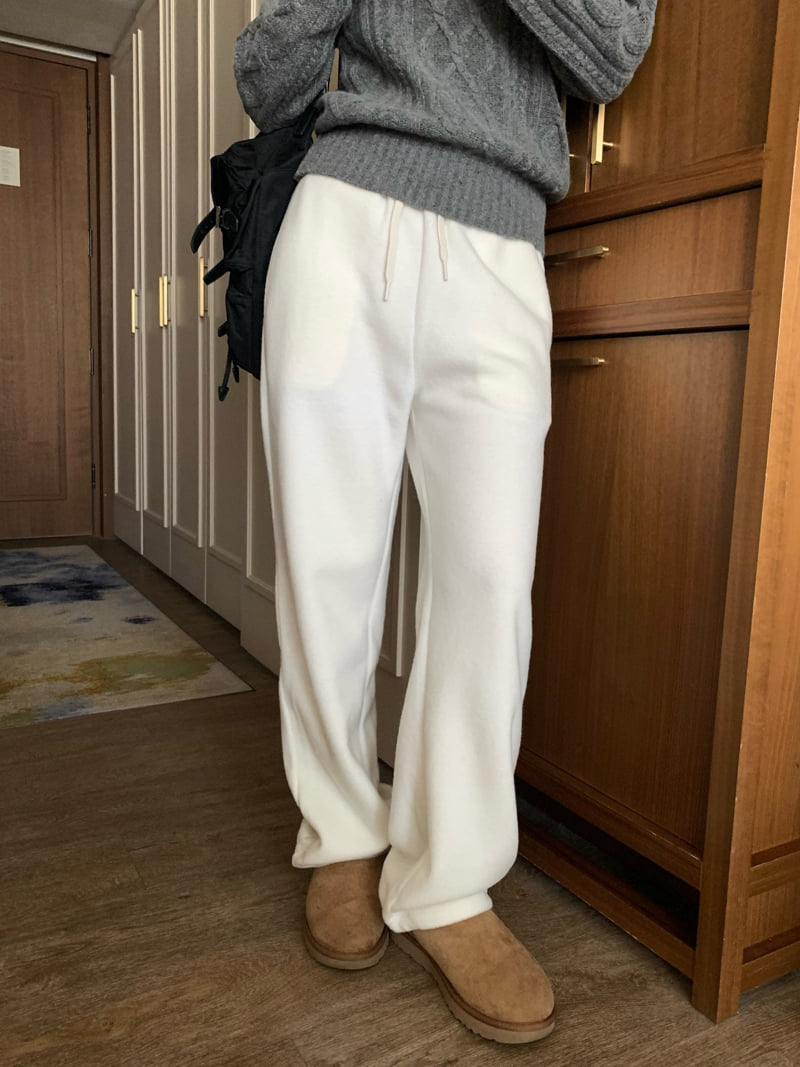 Moani - Korean Women Fashion - #momslook - Cozy Band Sweatpants - 7