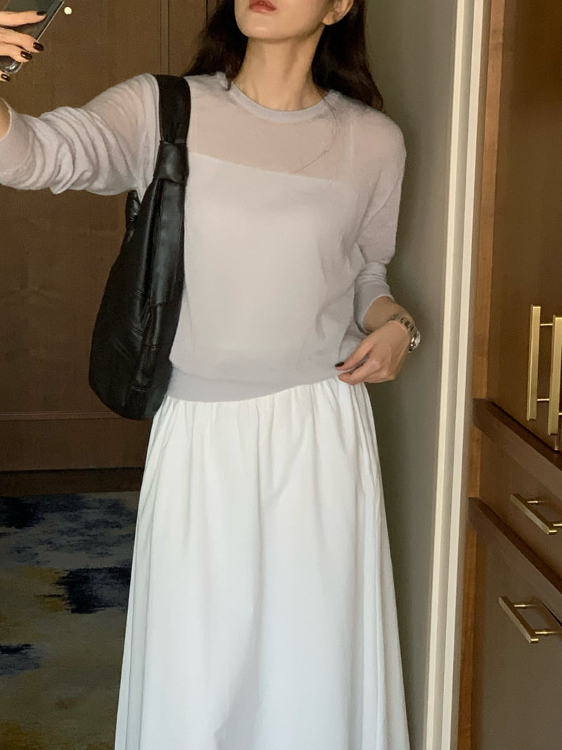 Moani - Korean Women Fashion - #momslook - Baby Alpaca O Neck Knit - 2