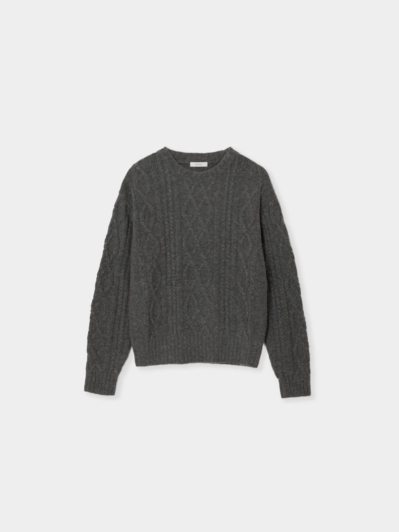 Moani - Korean Women Fashion - #romanticstyle - Wool Fisherman Pullover Knit - 4