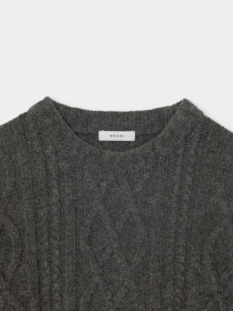 Moani - Korean Women Fashion - #thatsdarling - Wool Fisherman Pullover Knit - 5