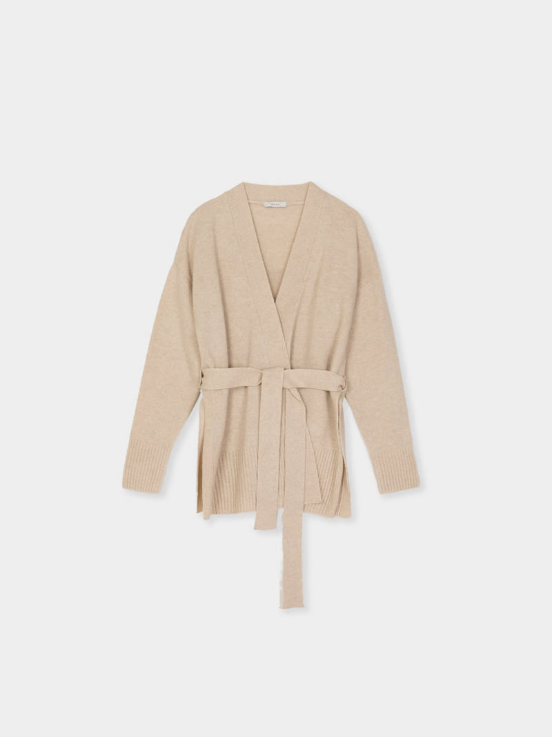 Moani - Korean Women Fashion - #thatsdarling - Wool Cashmere Slit Robe Cardigan