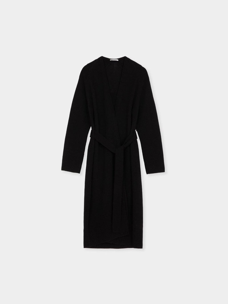 Moani - Korean Women Fashion - #thelittlethings - Wool Cashmere Robe Long Cardigan - 5