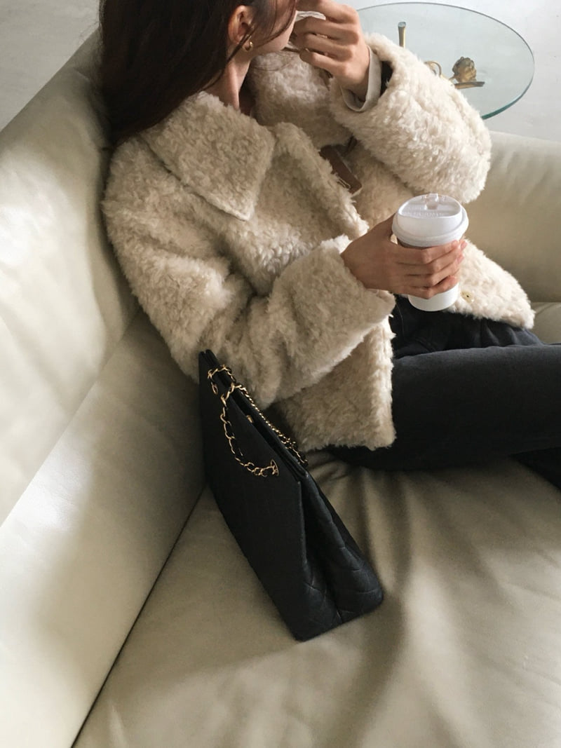 Moani - Korean Women Fashion - #thatsdarling - Shearling Fleece Jacket - 4